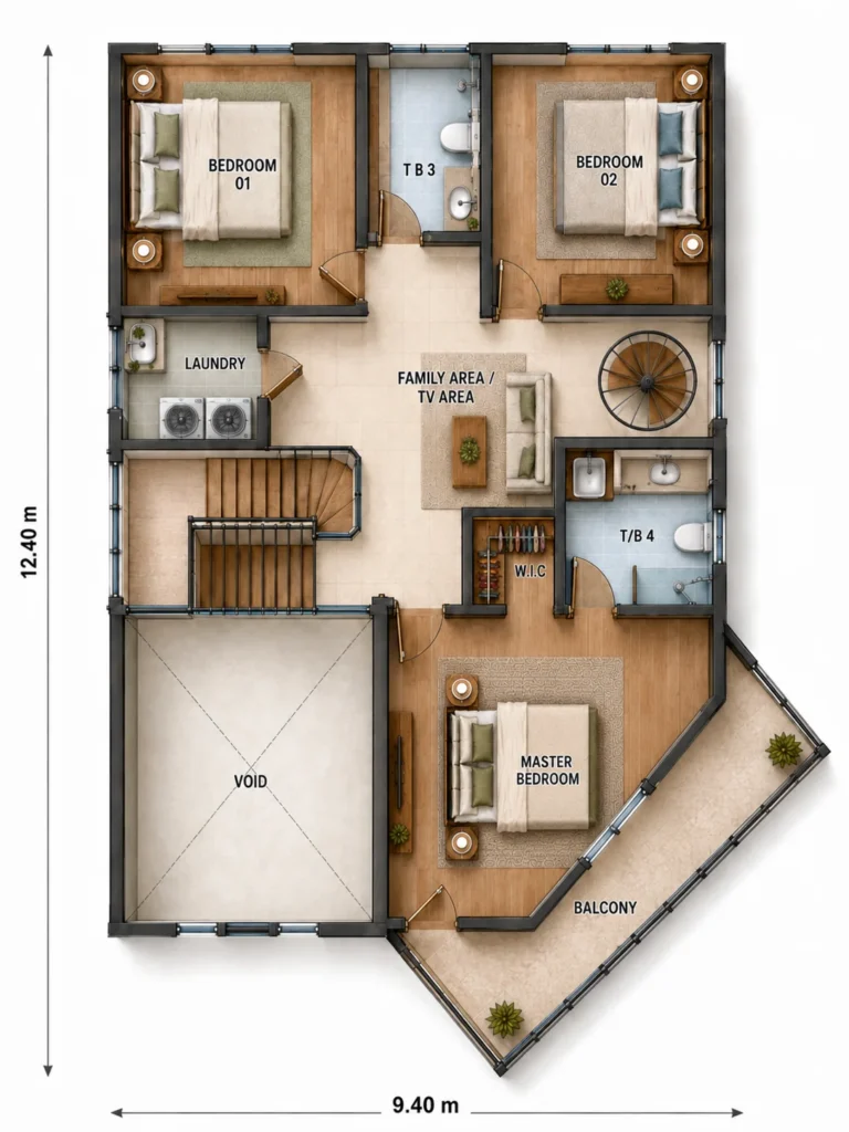 Halcyon-B1 2F colour floor plan